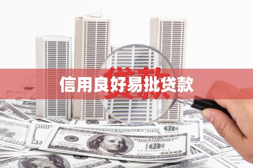 阳新信用良好易批贷款