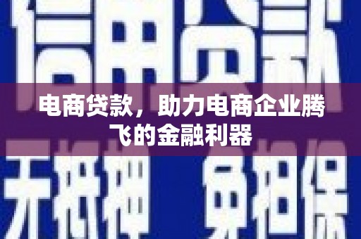 阳新电商贷款，助力电商企业腾飞的金融利器
