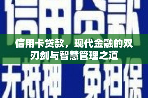 阳新信用卡贷款，现代金融的双刃剑与智慧管理之道