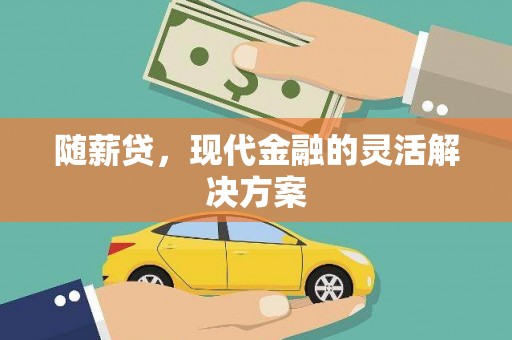 阳新随薪贷，现代金融的灵活解决方案