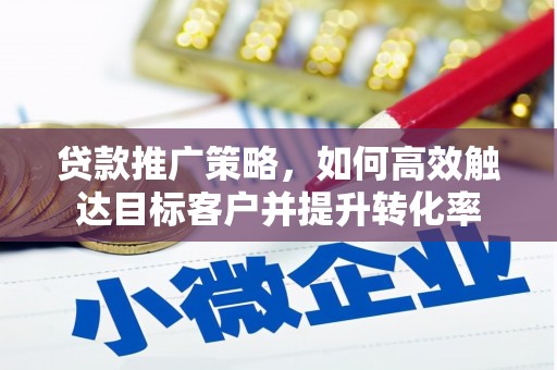 阳新贷款推广策略，如何高效触达目标客户并提升转化率