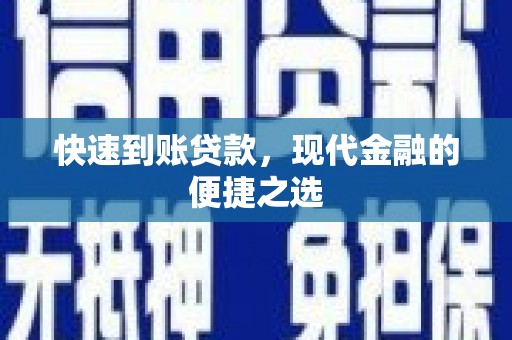 阳新快速到账贷款，现代金融的便捷之选