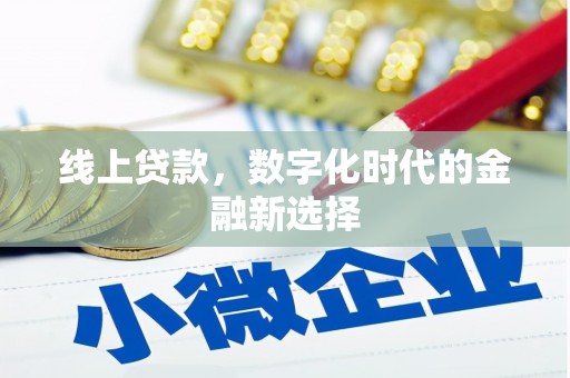 阳新线上贷款，数字化时代的金融新选择