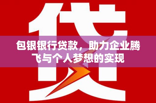 阳新包银银行贷款，助力企业腾飞与个人梦想的实现