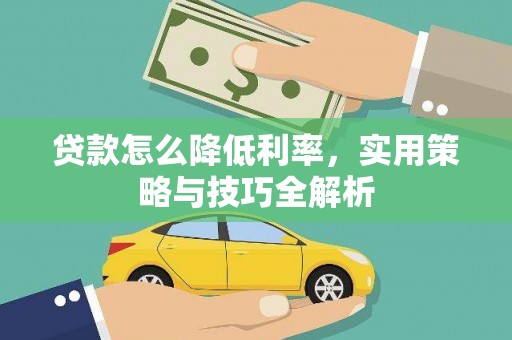阳新贷款怎么降低利率，实用策略与技巧全解析