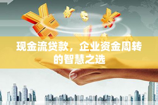 阳新现金流贷款，企业资金周转的智慧之选