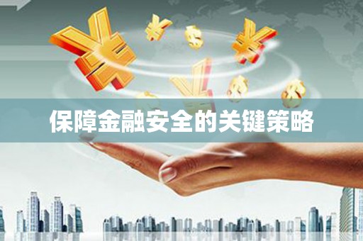 阳新保障金融安全的关键策略