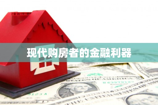 阳新现代购房者的金融利器